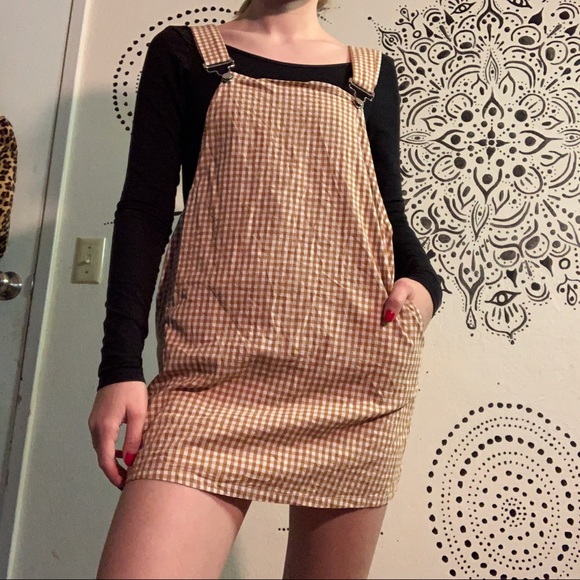 Gingham Overall Dress - Picture 4 of 4